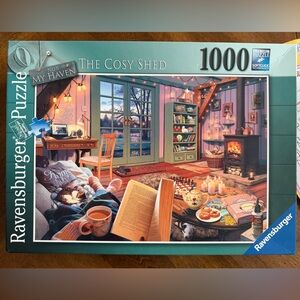 Ravensburger The Cosy Shed Puzzle - 1000 Pieces, Blue and Green